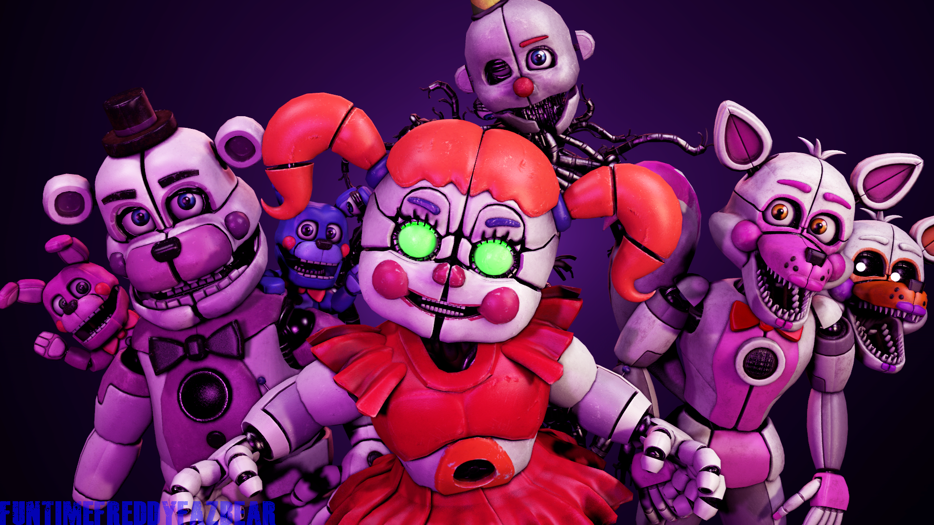 Funtime Foxy Bonnet, ballora, bon bon, bonnet, circus baby, fnaf, foxy,  funtime foxy, HD phone wallpaper