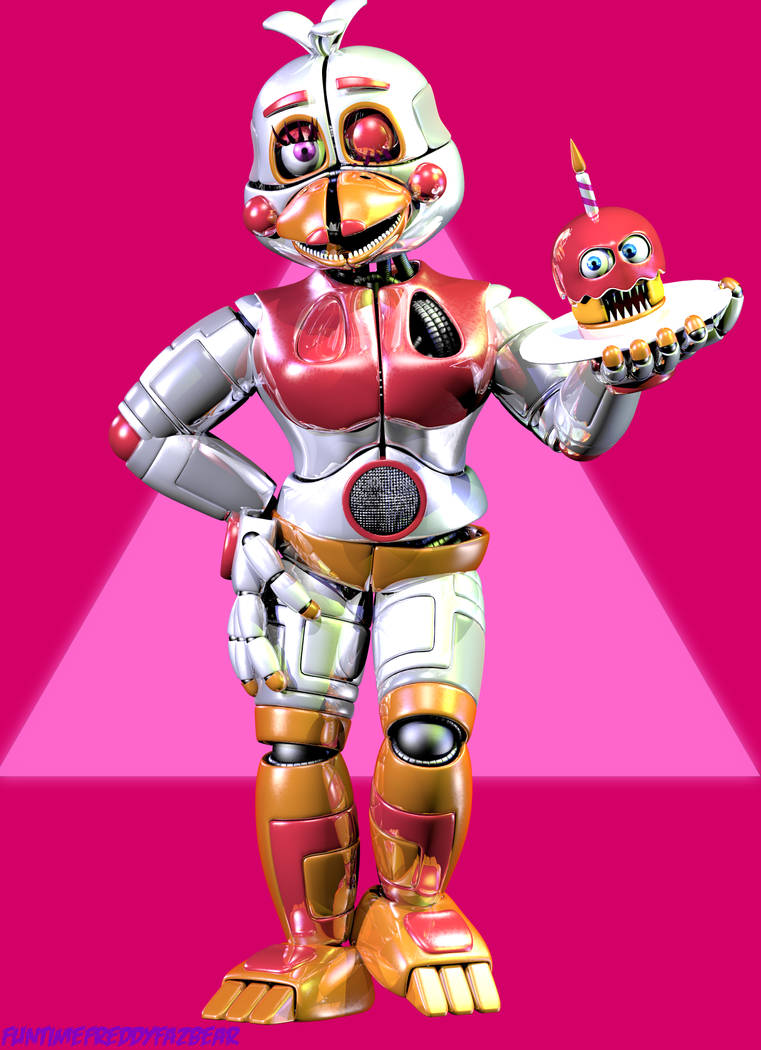 Fun Time Spring Chica Funtime Chica Full Body Render by Funtime-Freddo on DeviantArt
