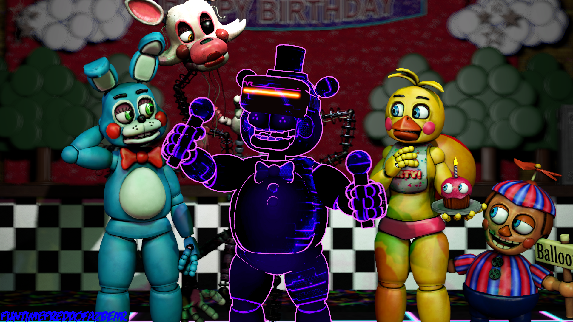 Accurate FNAF 2 MiniGame Animatronic's by Awesomebebe123 on DeviantArt