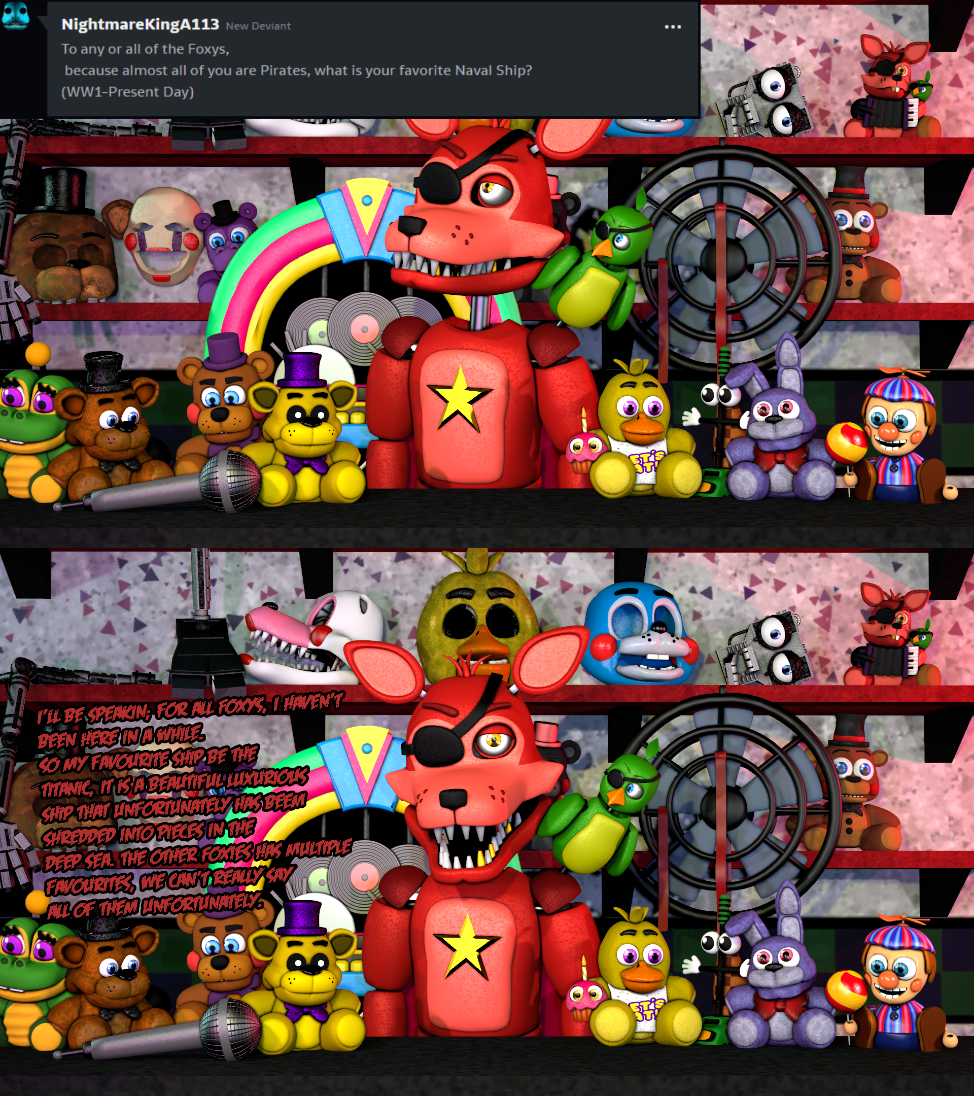 Fnaf 6-All animatronics by Diegopegaso87 on DeviantArt