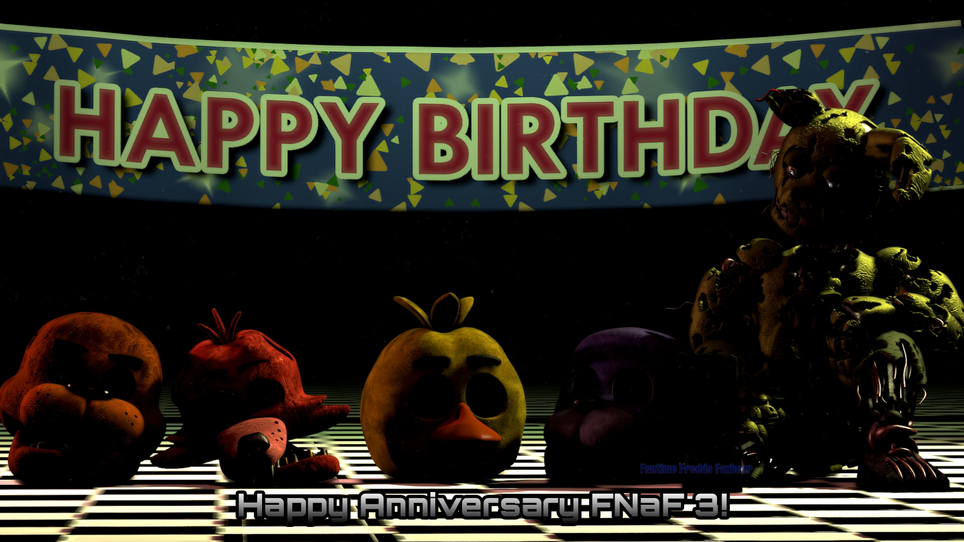 FNAF 3 ANNIVERSARY} In Five Nights At Freddy's3. by MemeEverYT on DeviantArt