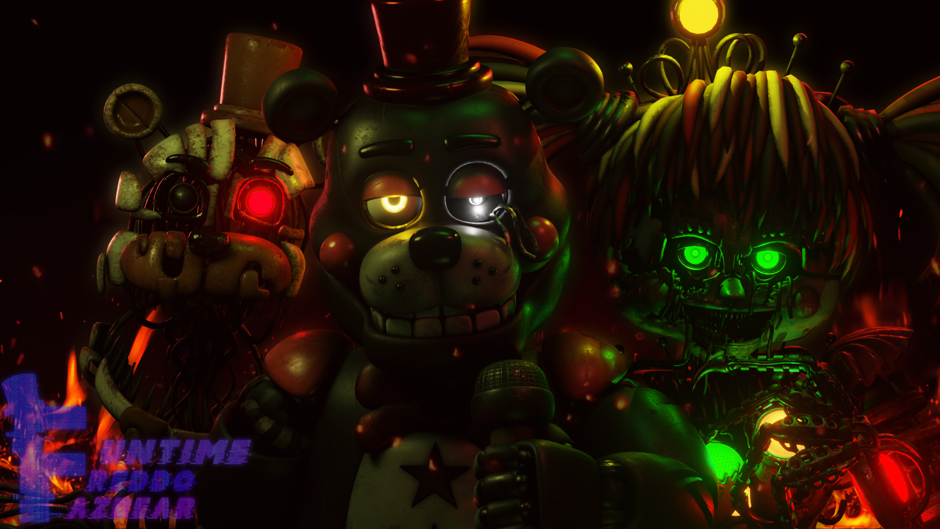 Scraps fnaf 6, lefty, molten fredy, scrap baby, scraptrap, HD