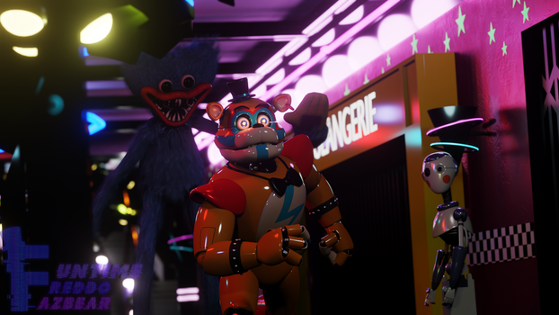 Huggy Wuggy vs Glamrock Freddy