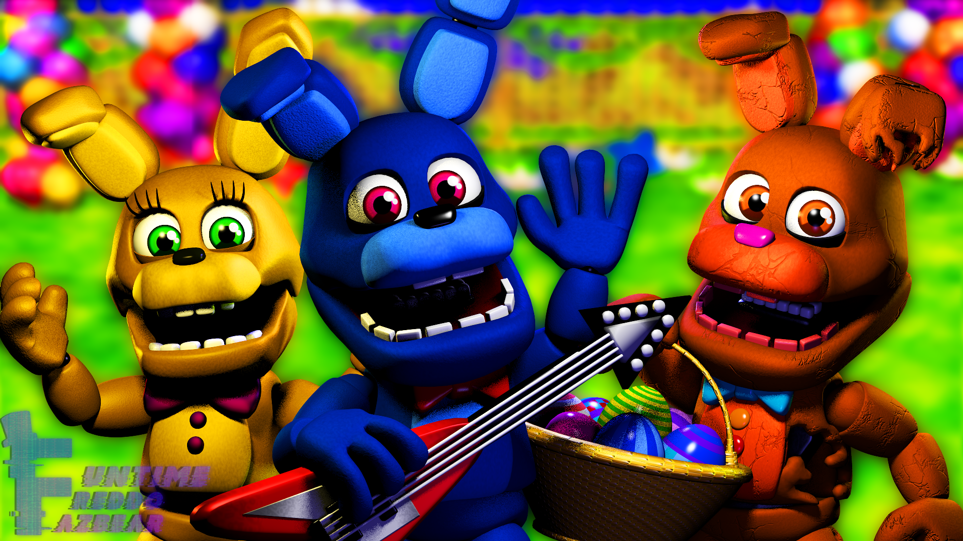 BLENDERFNaF WORLD MODELS:EASTER EDITION by matax33 on DeviantArt