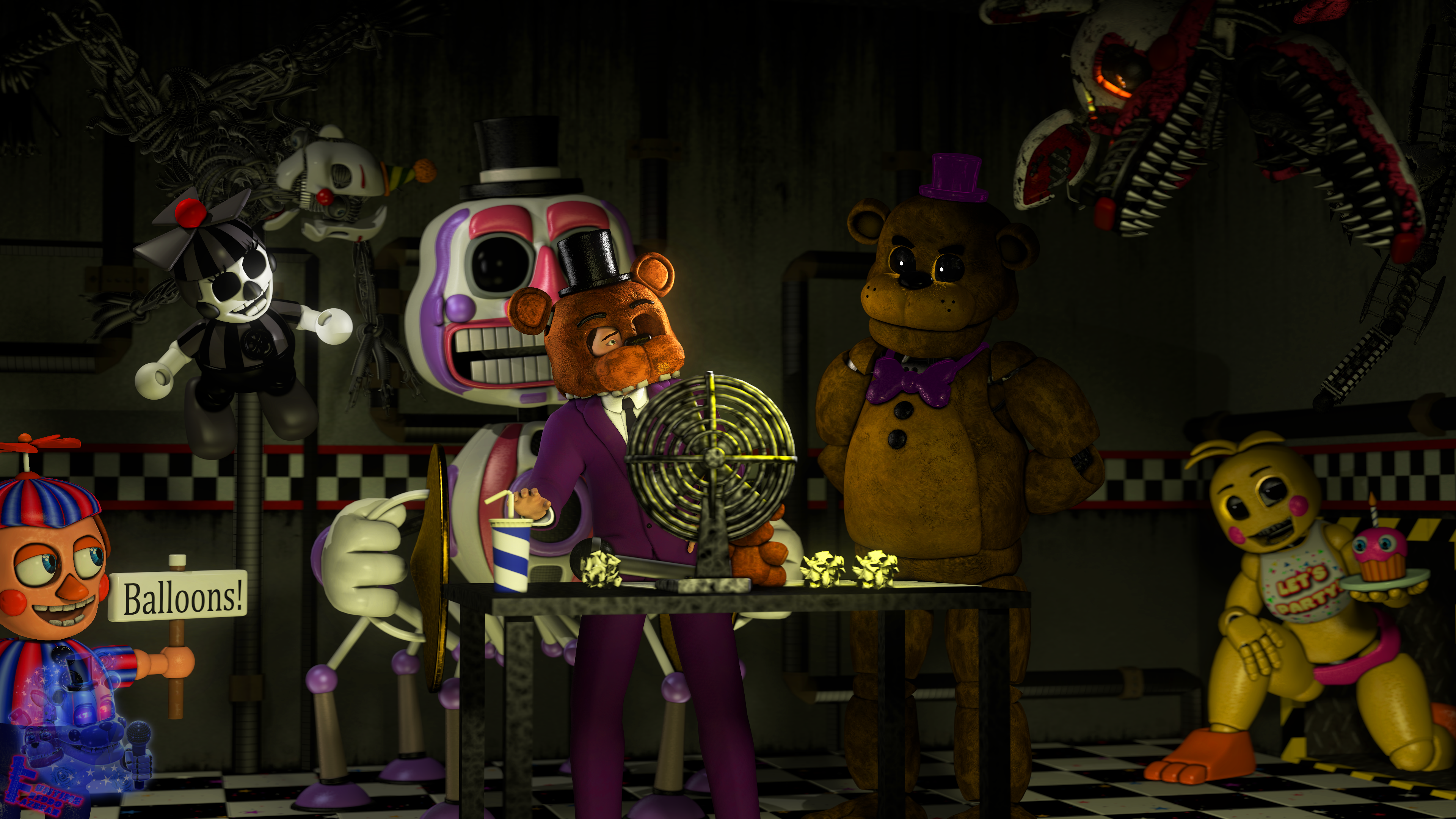 Fnaf AR 3th Anniversary by officiallydumbb on DeviantArt