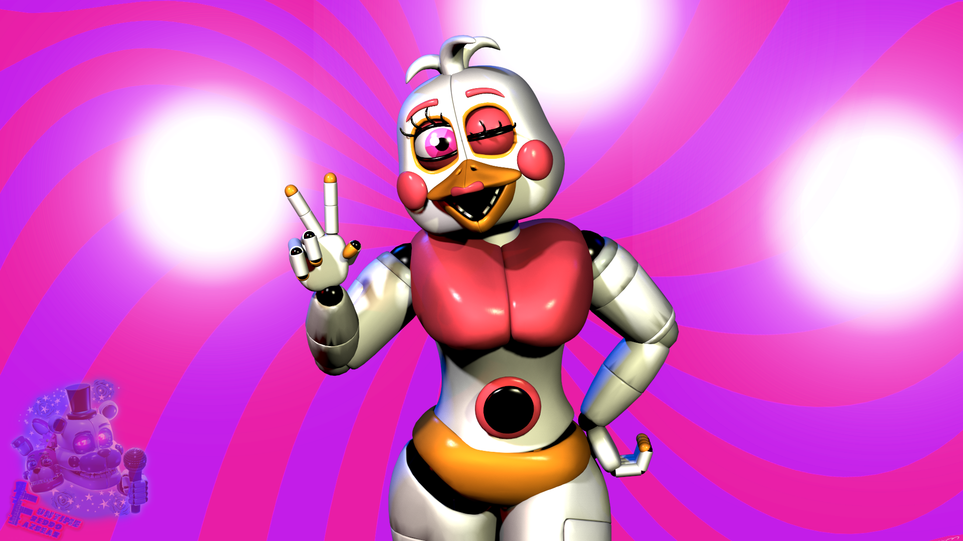 Funtime Chica / don't get distracted by Apolo018 on Newgrounds