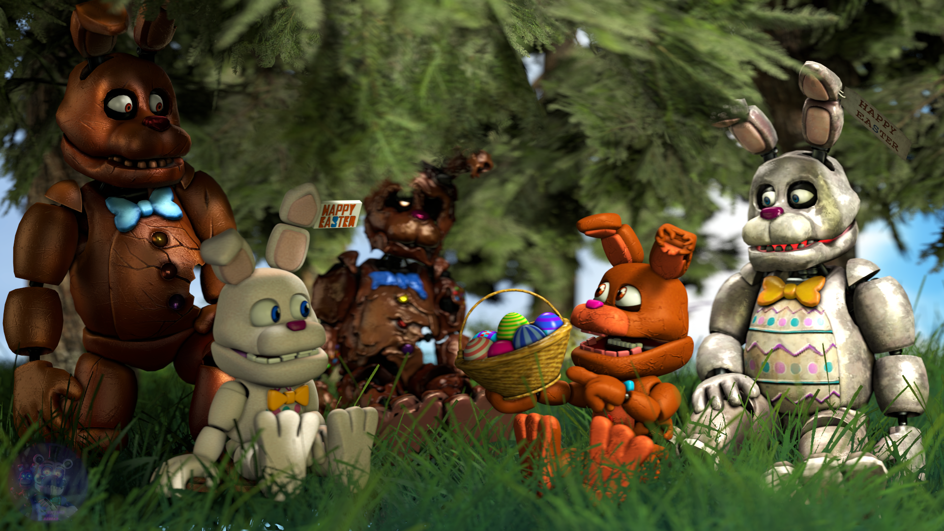 BLENDERFNaF WORLD MODELS:EASTER EDITION by matax33 on DeviantArt