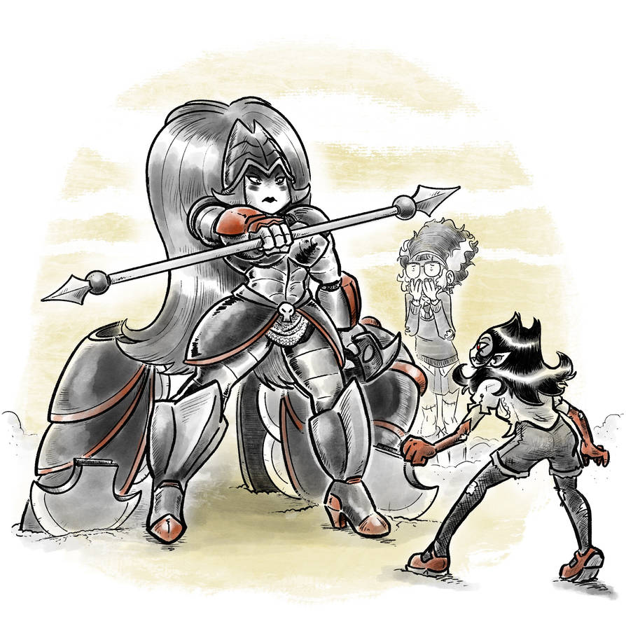 Winifred vs the Axe maiden, p1 by Mr-DNA on DeviantArt