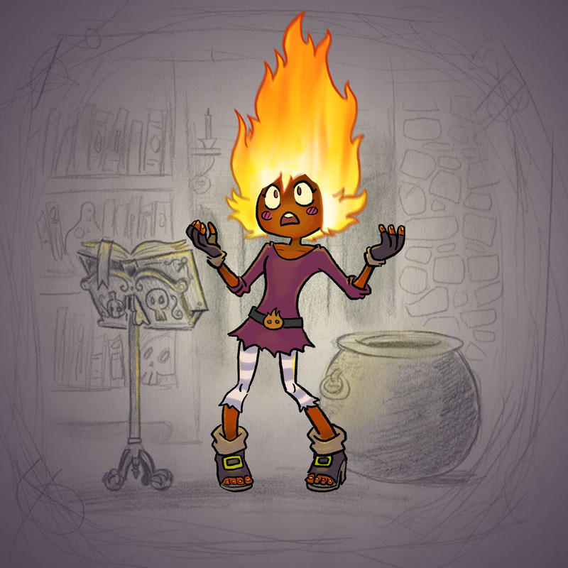Angale Magic Lessons Angela's Magic Lesson - Hot-headed by Mr-DNA on DeviantArt
