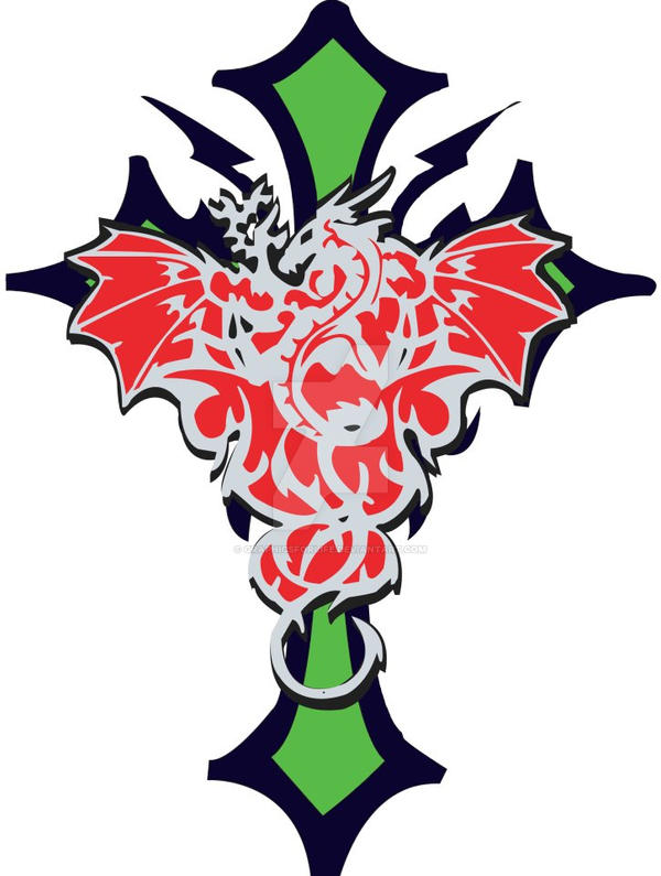 Dragon_cross tattoo by graphicsforlife on DeviantArt