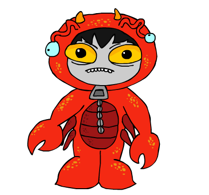 Karkat in a Crab Onesie