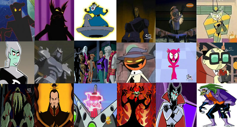 Main modern 2000s cartoon TV show villains by Bolinha644 on DeviantArt