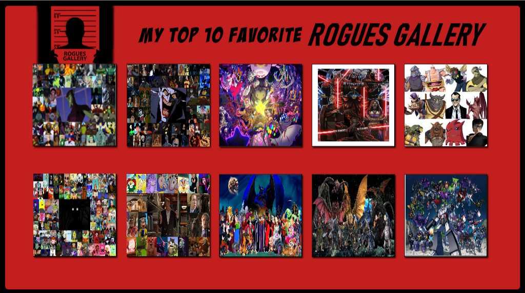 Top 10 Favorite Rogues Gallery by Bolinha644 on DeviantArt