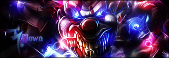 Evil clown by Deneky