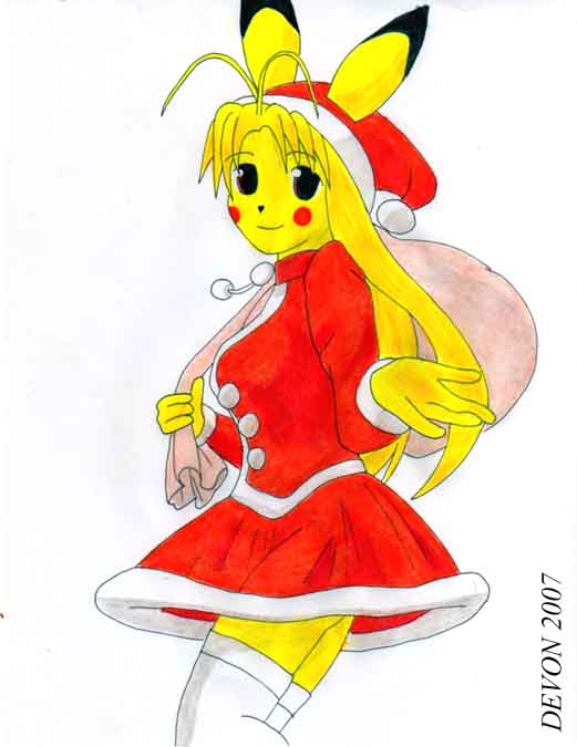 Ms. Pokemon Santa Claus