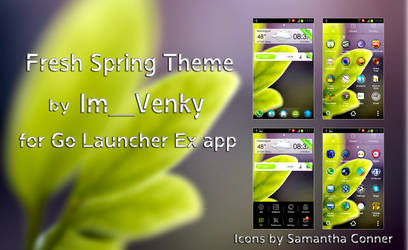 Fresh Spring theme for Go Launcher app by Im__Venk