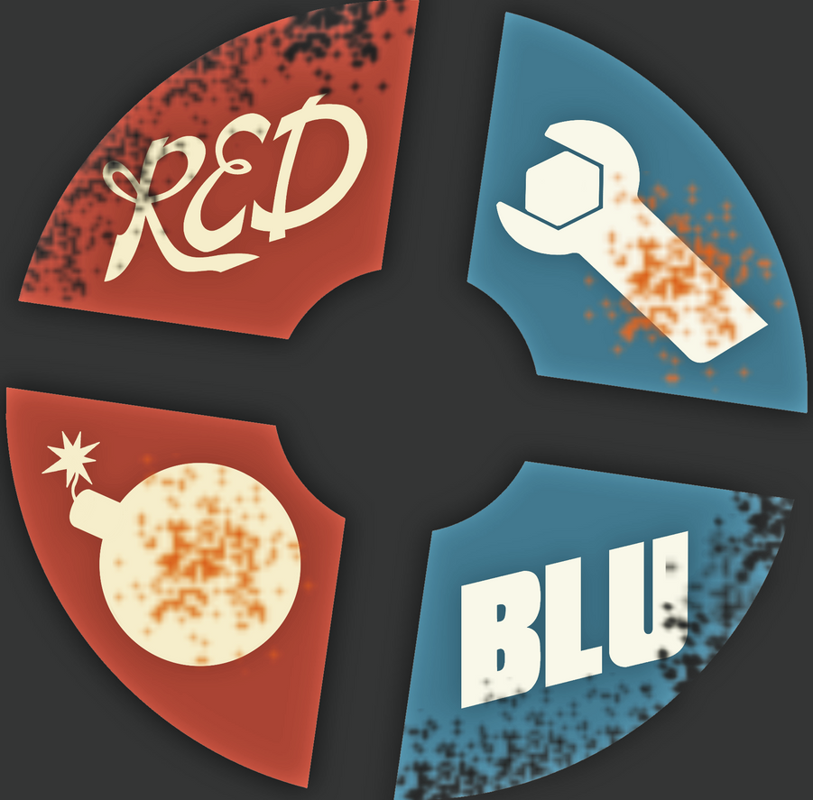 TF2 Red and Blu Logo by iamjcat on DeviantArt.