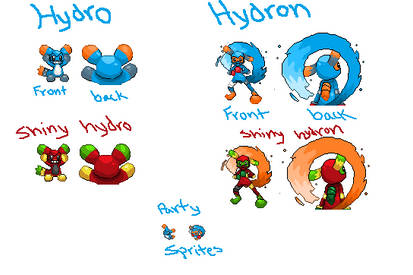 Fakemon Hydro n' Hydron Sprite