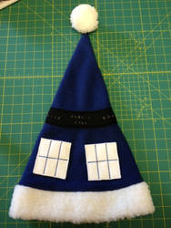 Tardis Santa Hat