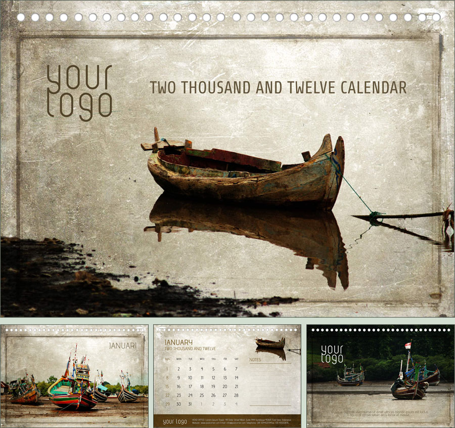 Free Calendar - The Brown Boat