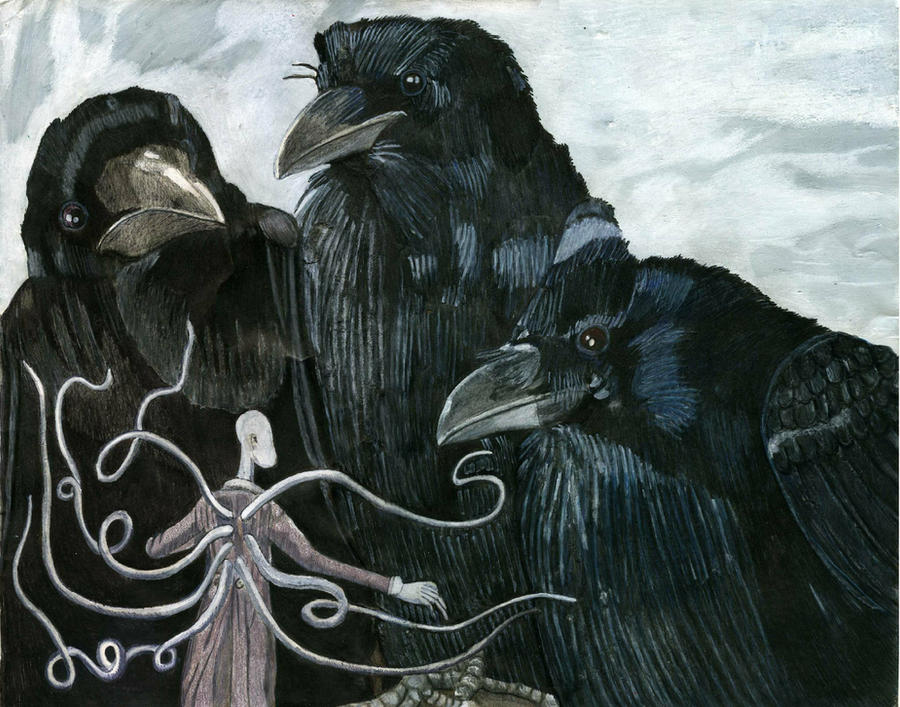 Slenderman Versus Goliath Ravens