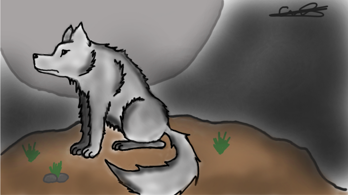 First Wolf on graphic Tab. by jayjaybane45 on DeviantArt