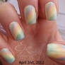 Pastel Rainbow Water Marble