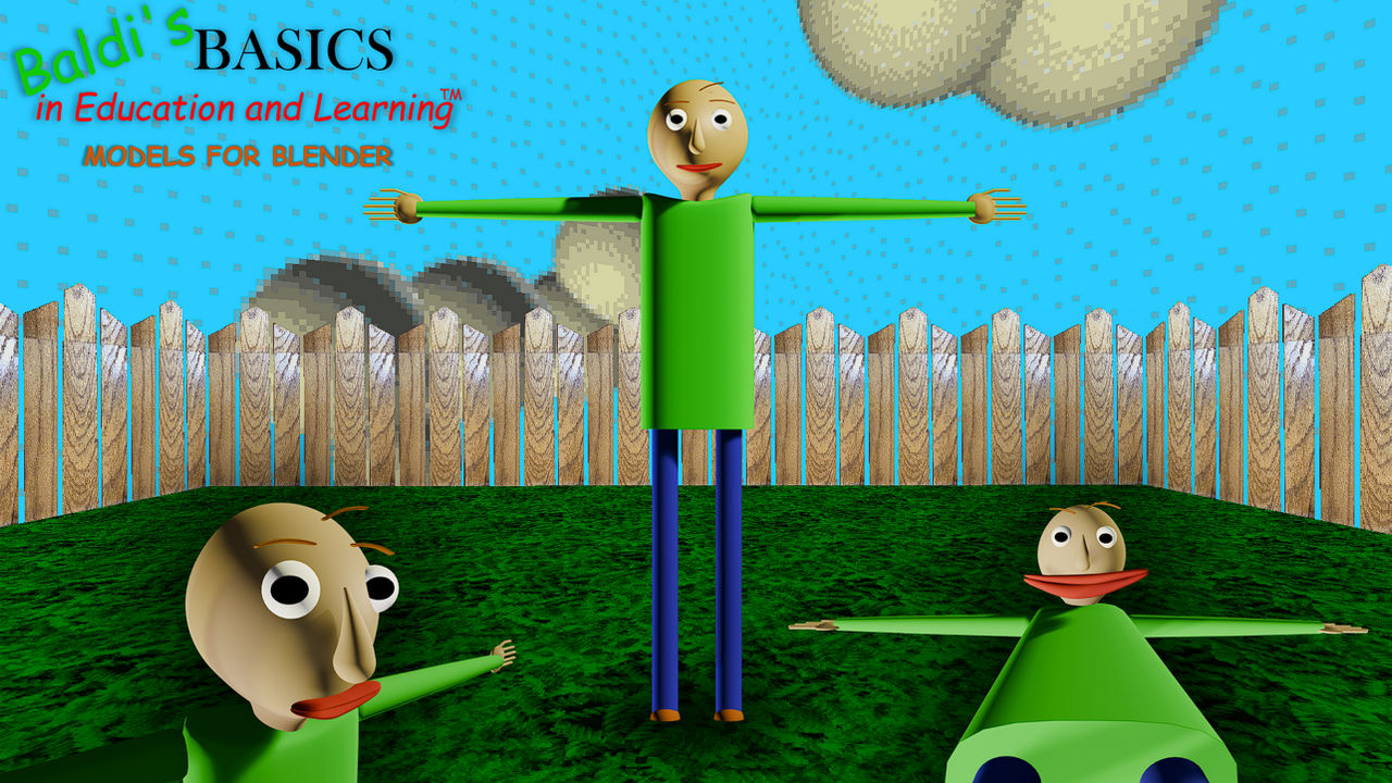 Baldi Model For Blender by TuAxolotitoWebon on DeviantArt