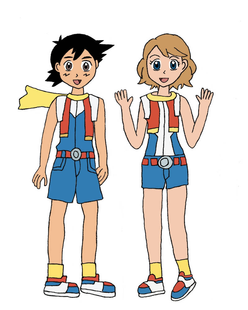 Pokemon Ranger Guardian Signs Ash and Serena by emu370 on DeviantArt