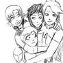 Team JNPR Group Hug! (sketch)