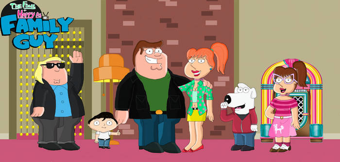 The Fonz and Happy as Family Guy