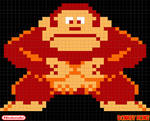 Donkey Kong Gets Pixelated by Hazlamglorius