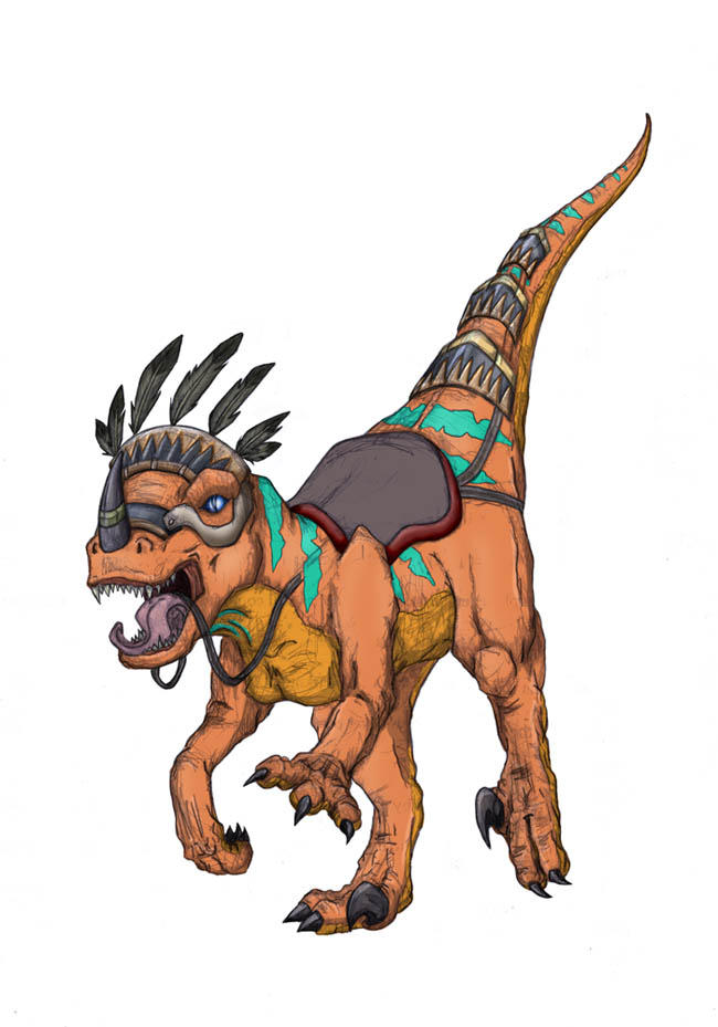 Raptor Mount by Tashababy on DeviantArt
