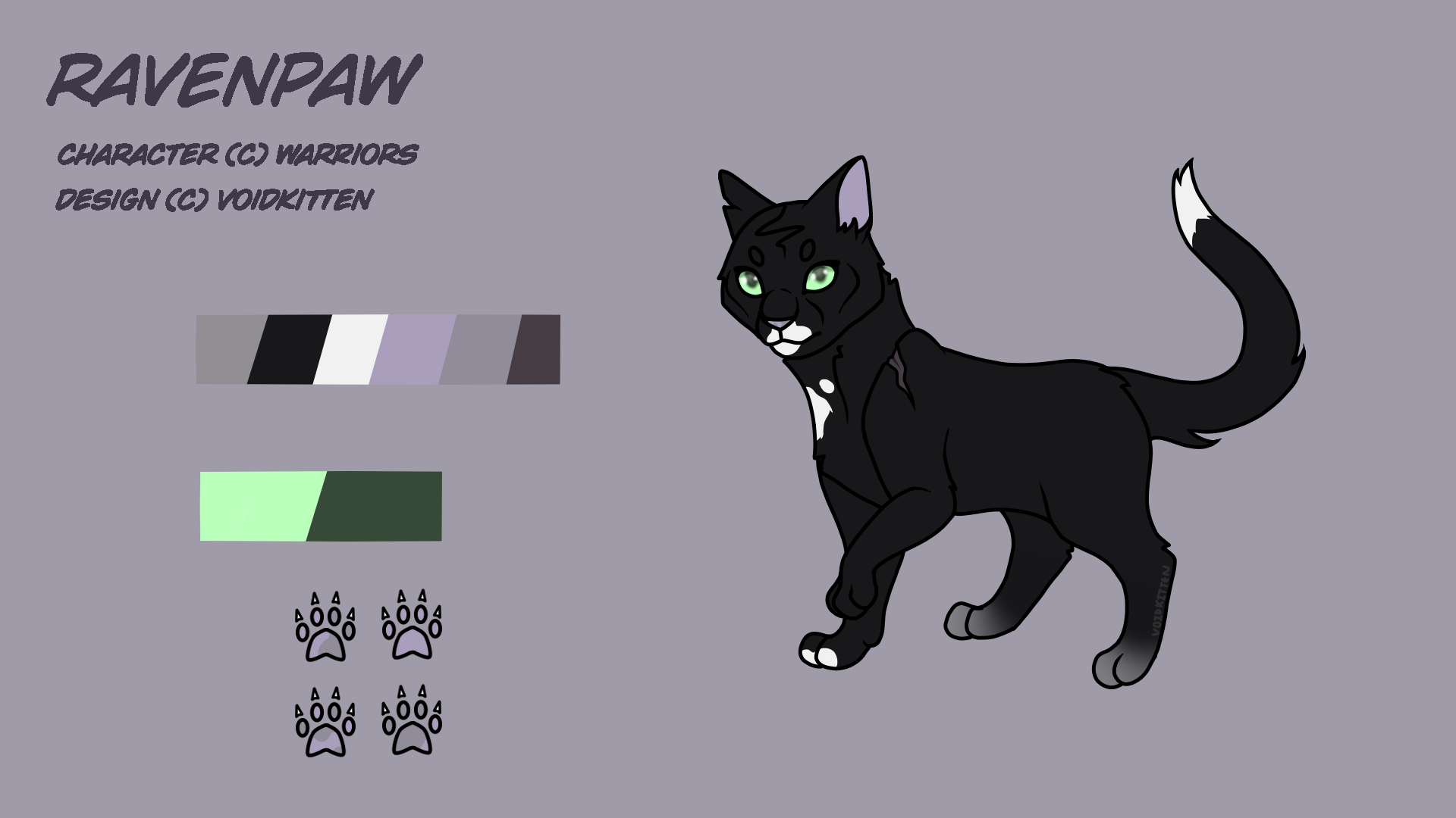Warrior Cats Design: Ravenpaw by kitten31415 on DeviantArt