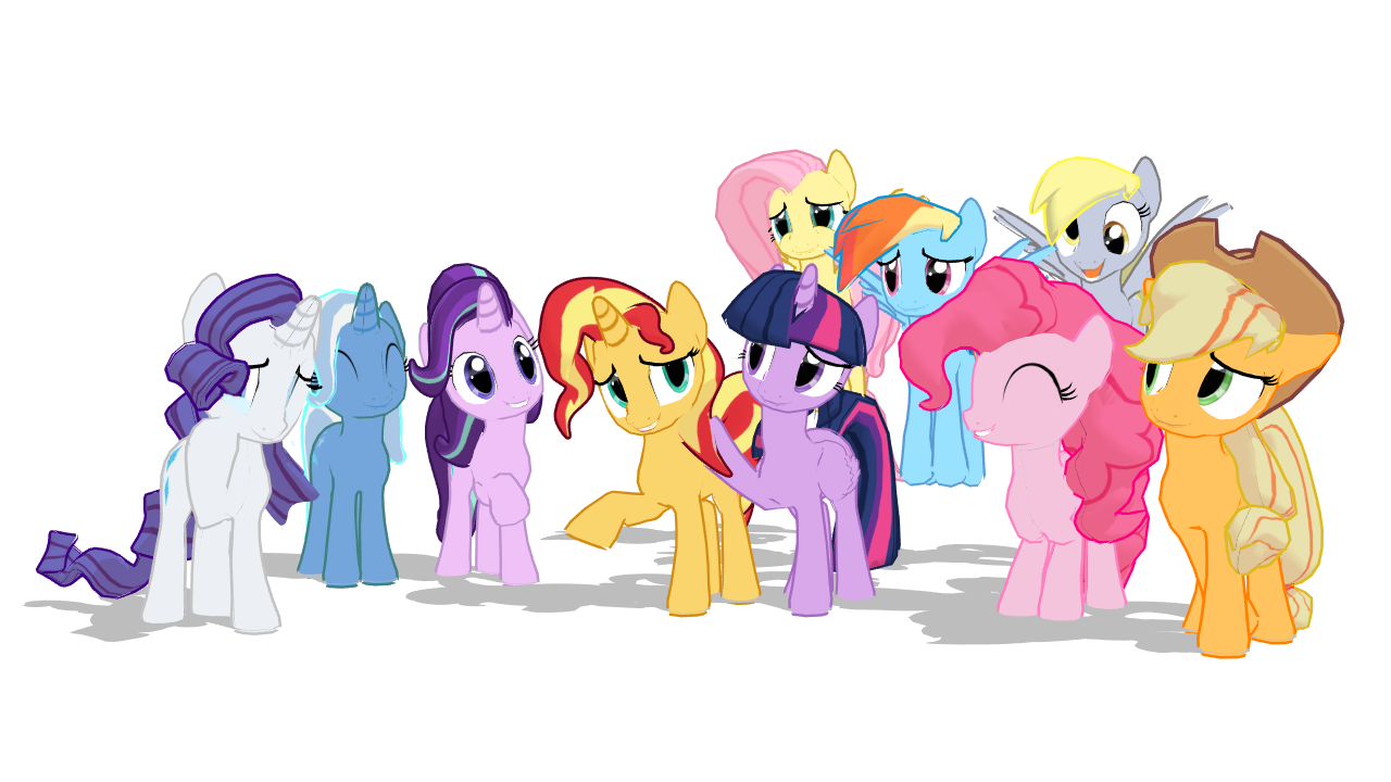 Mlp Rd Mane MLP ~ MMD - The Mane 10 by lillianlover2007 on DeviantArt