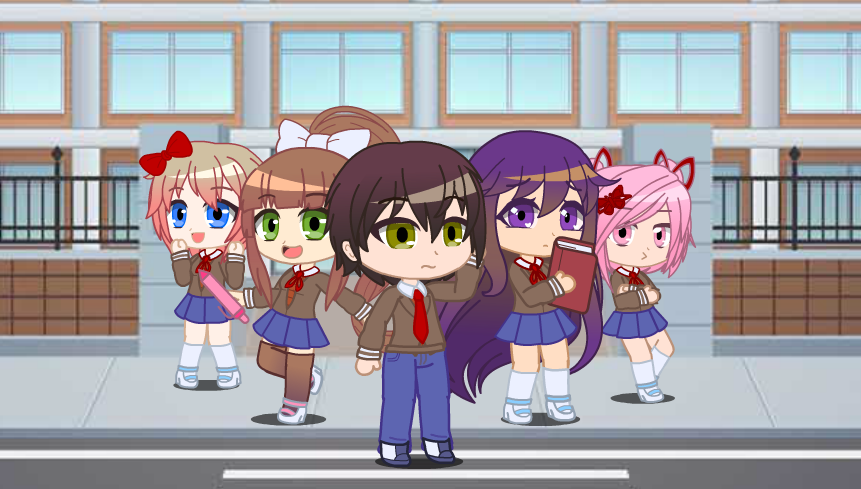 Gachas of.the characters in Doki Doki Literature Club!