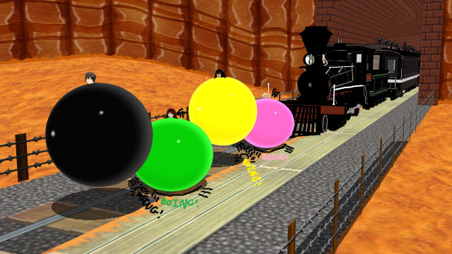Nice Train Mmd (MMD) Bouncing From A Train. by SuperSamuel0208 on DeviantArt