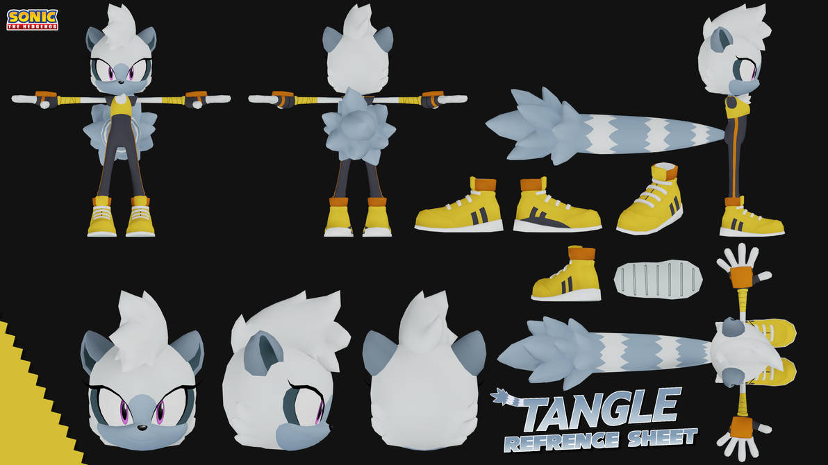 Sonic Riders Tangle Sonic - Tangle the Lemur Reference Sheet by Primus03 on DeviantArt