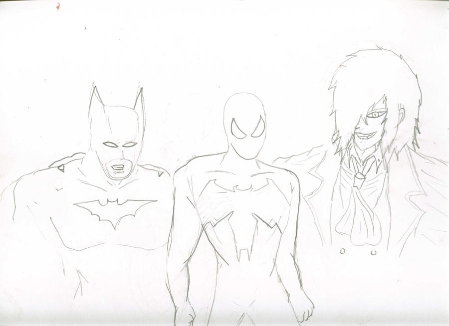 alucard, batman y spiderman boseto