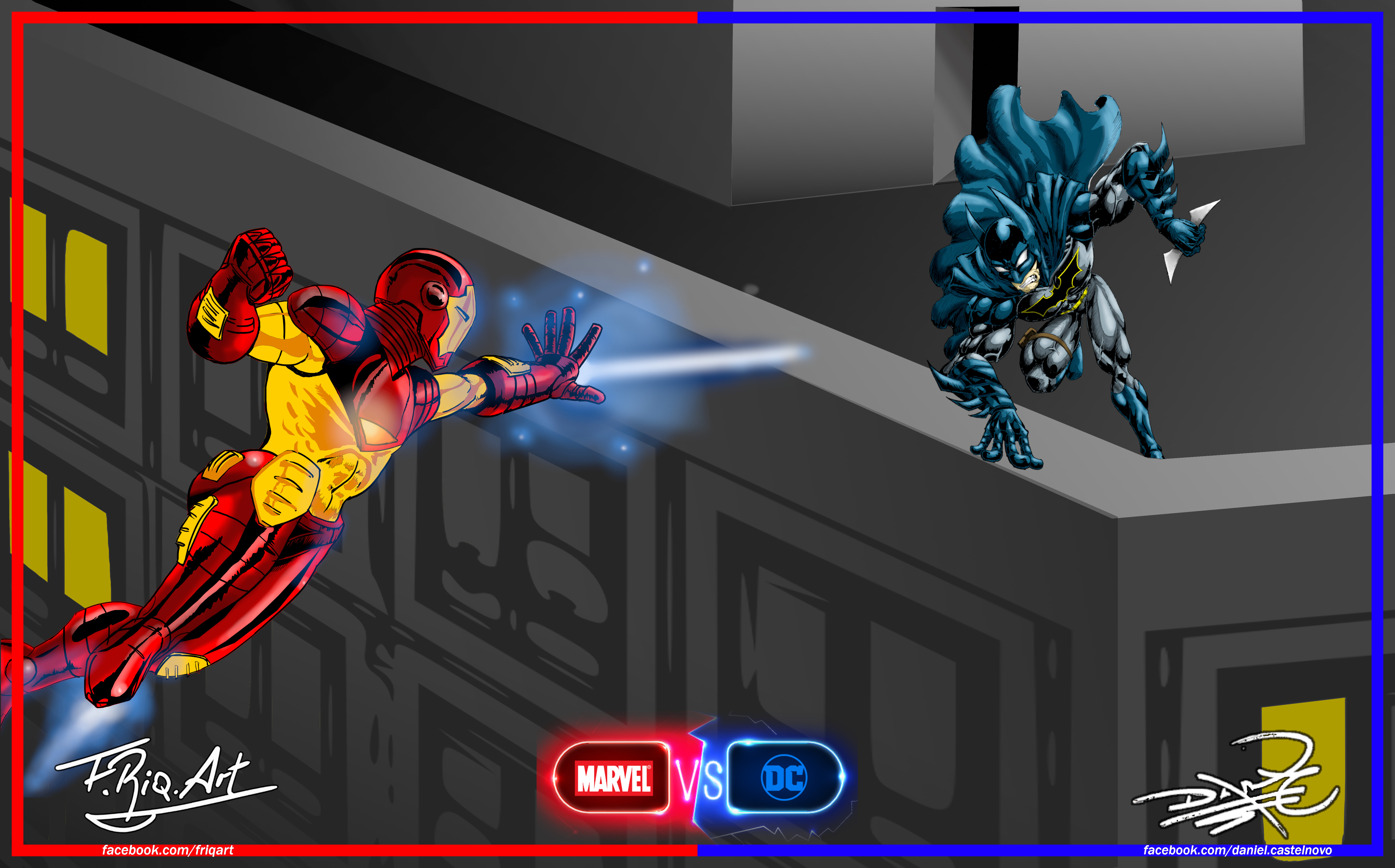 MARVEL vs DC - Batman vs Ironman - Collab