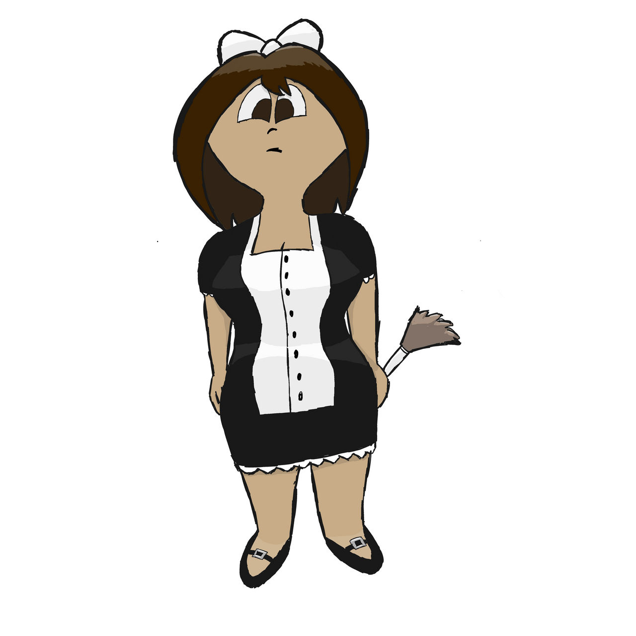 Wanita (OC) as a Maid by ArcProductions on DeviantArt