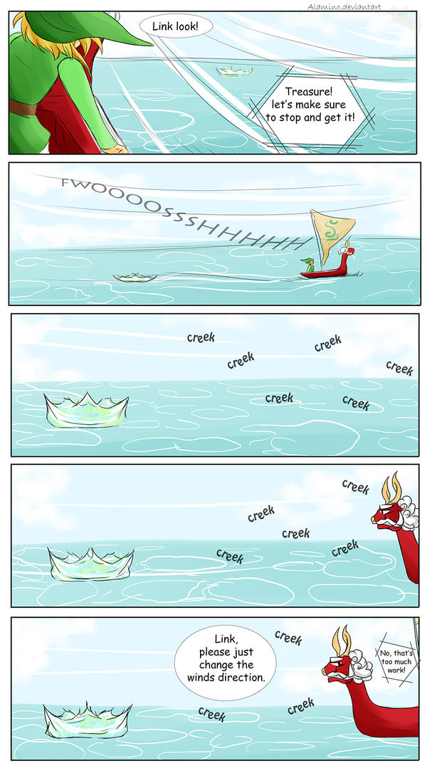 Misshaps of Link 7 Sailing by Alamino
