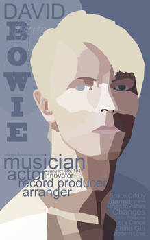 David Bowie Biography Poster