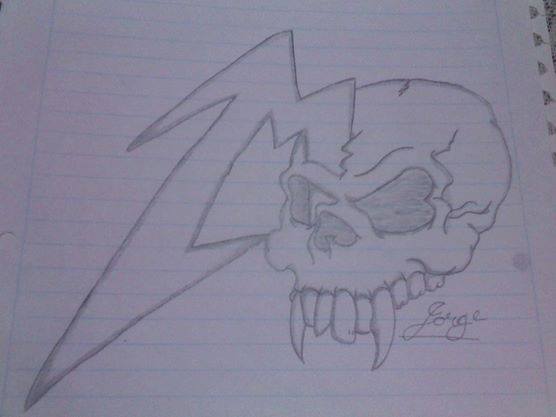Mi dibujo calavera con m de metallica by SrDragonn on DeviantArt Mi dibujo calavera con m de metallica by SrDragonn on DeviantArt