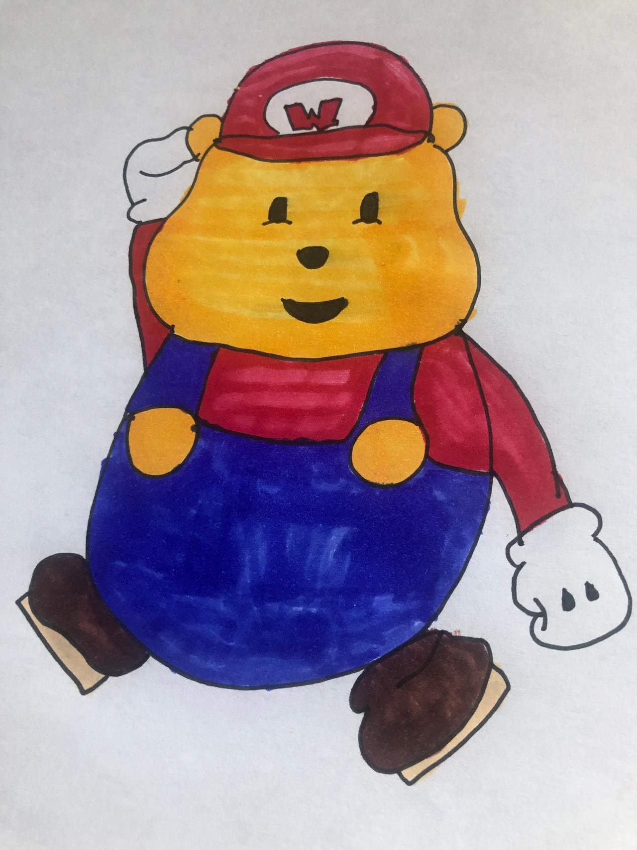 Pooha Mario Pooh Bear in Paper Mario Style by HazelEyes217 on DeviantArt
