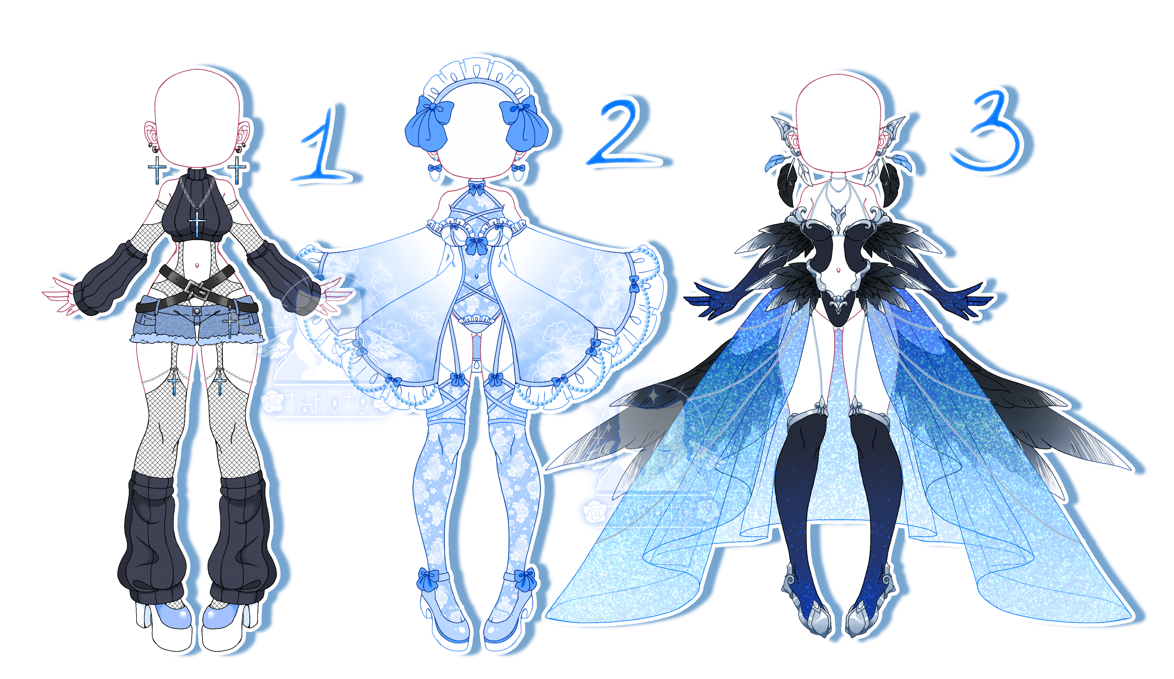 Cute sales blue outfits