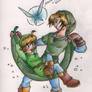 Link + Stumpy + Deku leaf...