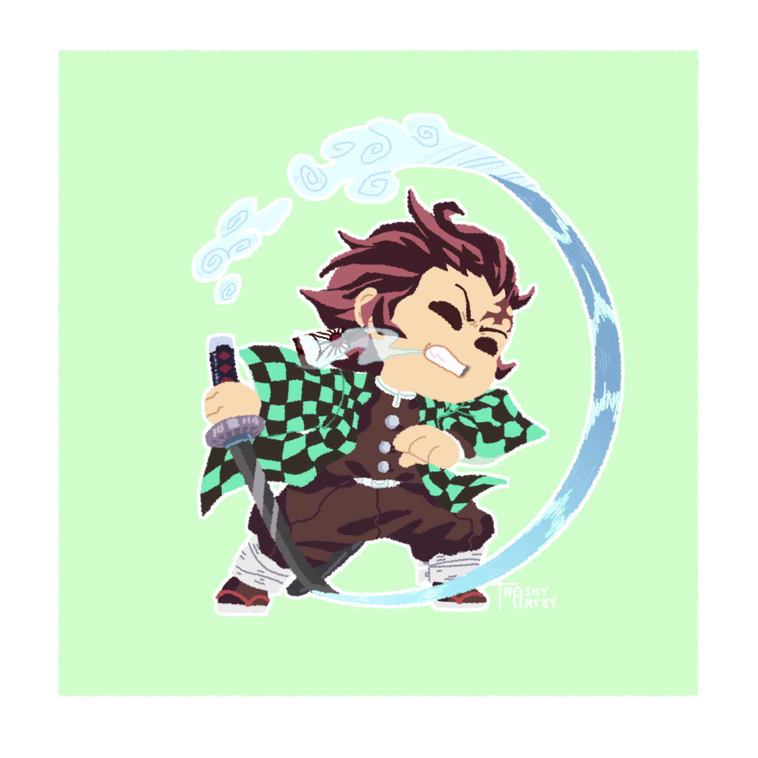 Kimetsu no Yaiba // Chibi Tanjiro by yongharn on DeviantArt