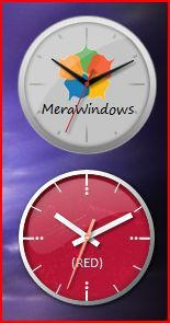 MeraWindows Clock n RED Clock