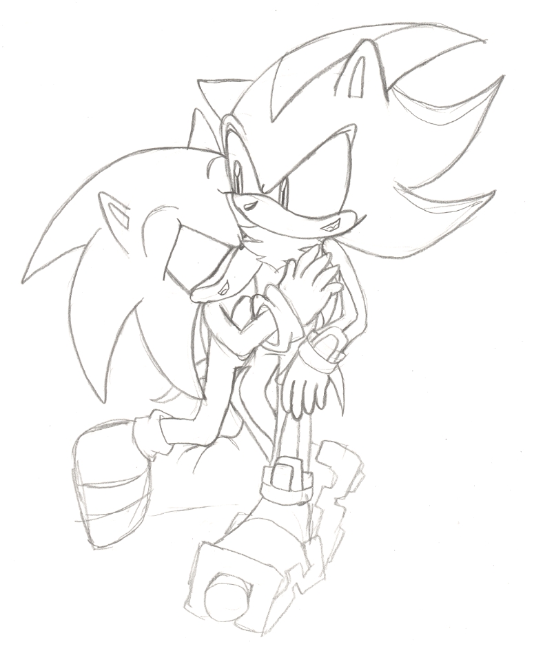 Sonic-Shadow Fusion Sketch by ihearrrtme on DeviantArt